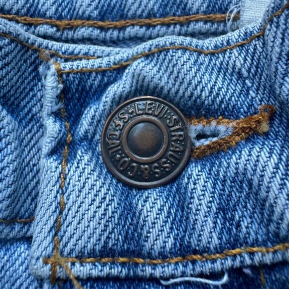 Vintage Levi’s 950 Women’s Blue Jeans 7 MED USA Made Relaxed Fit Tapered Leg - Picture 7 of 16